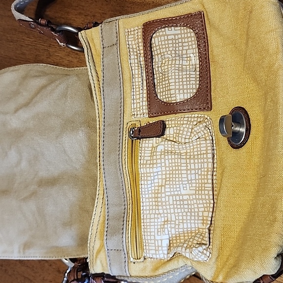 FOSSIL VINTAGE CANVAS MESSENGER BAG - Picture 8 of 16